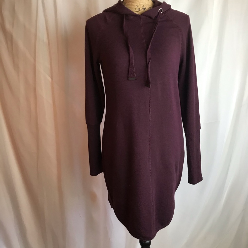 Athleta Solitude Hoodie Sweatshirt Dress 352514